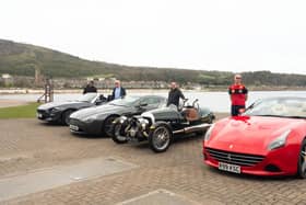 Among the prizes in the BHAT Spring Raffle are the chance to enjoy a passenger trip in these four stunning vehicles.  (Pic: Andy Pay)