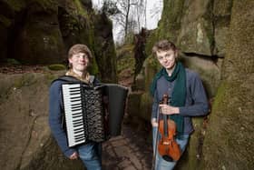 Roo Geddes and Neil Sutcliffe perform at the Old Kirk, Kirkcaldy