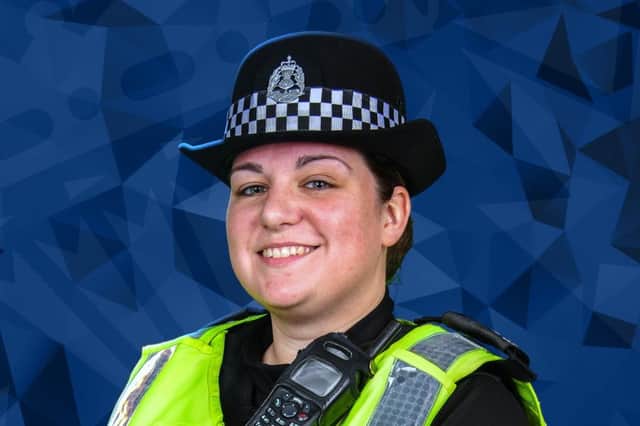 PC Emma Fisher received the Unsung Hero Award for her work in Cupar.