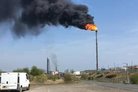 Unplanned flaring at Mossmorran petro chemical plant in April 21 2019