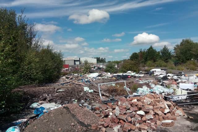 Fly-tippers have turned the site into a huge dump