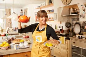 Mel Giedroyc, celebrity ambassador for Marie Curie, is encouraging people to host virtual tea parties for the charity