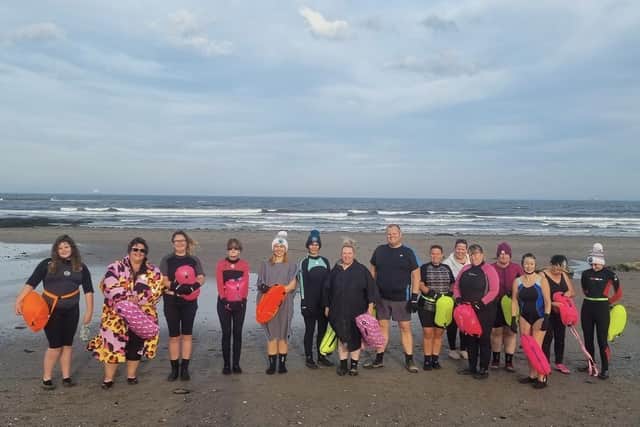 The wild swimmers aim to take 12 dips along the Fife coastline