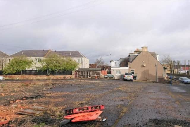 The site of the former Gunner Club, Kirkcaldy, now subject of a planning application to build six homes
