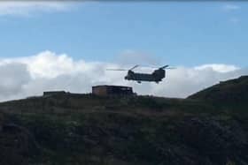 In the past Chinooks have been spotted landing on Inchkeith