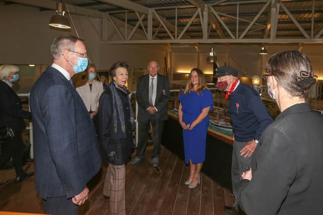 The Princess Royal visited the Scottish Fisheries Museum to mark its 50th anniversary
