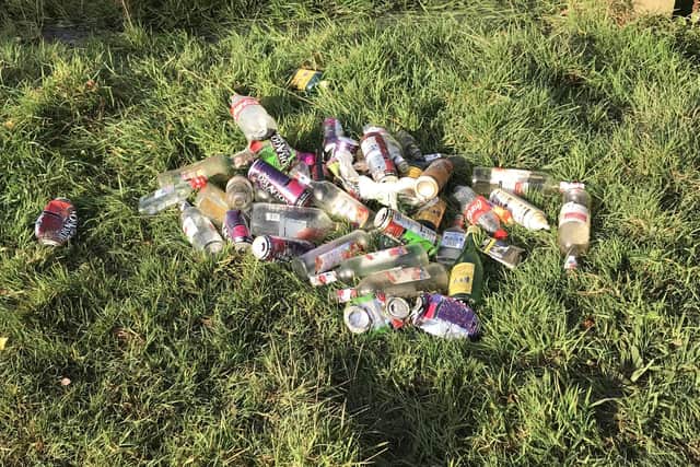 This debris from 2019 is typical of the mess being found again at Dunnikier Park