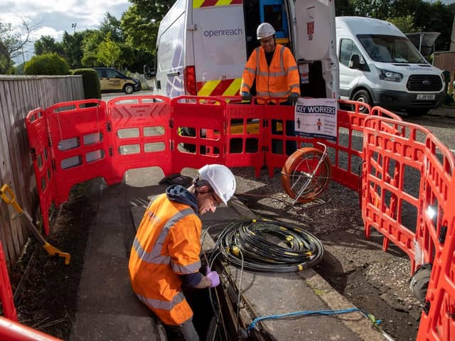 Openreach teas working in the community