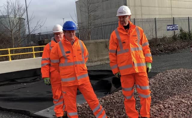 Alex Hynes, managing director of Scotland's Railways, on site as work begins on the new Leven station.  (Pic: Network Rail)