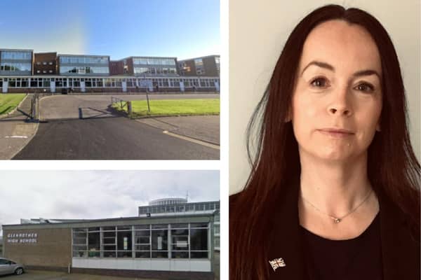 Councillor Kathleen Leslie has concerns over the next steps for Glenwood and Glenrothes High Schools after the funding snub (Pics: Stock)