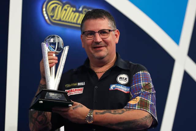 Gary Anderson will be in the kingdom to play a game against the auld enemy. Photo by Luke Walker/Getty Images