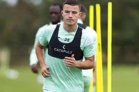 Dylan Tait during a Hibernian training session at the end of August (Photo by Mark Scates/SNS Group)