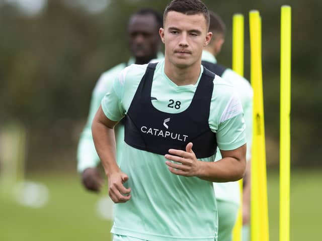 Dylan Tait during a Hibernian training session at the end of August (Photo by Mark Scates/SNS Group)