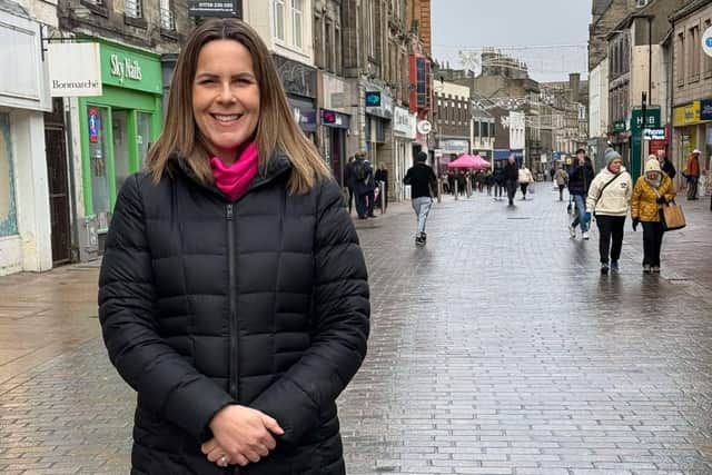 Melanie Ward on Kirkcaldy High Street | Pic Contributed