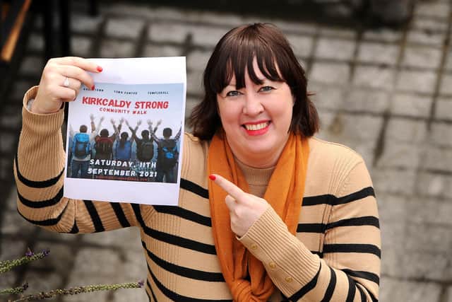 Lisa May Young, founder of Kirkcaldy Strong. Pic: Fife Photo Agency.