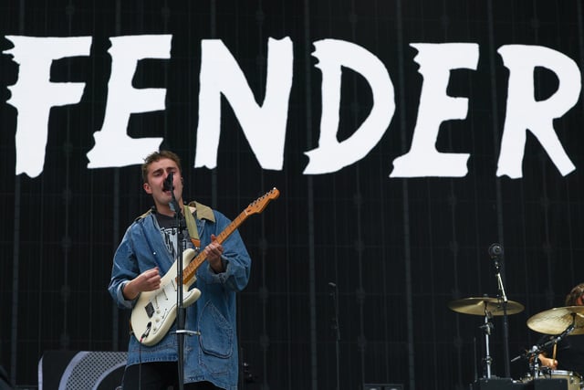 Sam Fender performs on the main stage (Photo by Jeff J Mitchell/Getty Images)