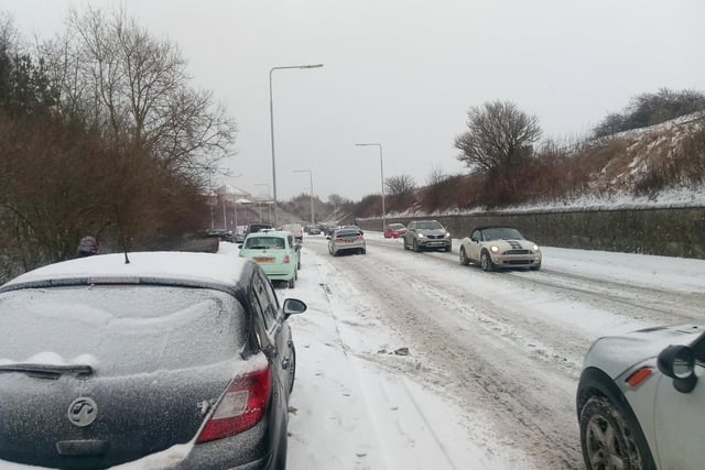 Tricky driving conditions across Kirkcaldy