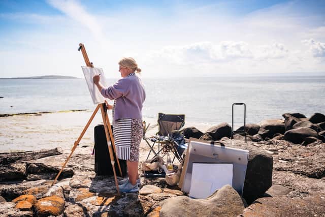 A local artist captures the coastline from Largo