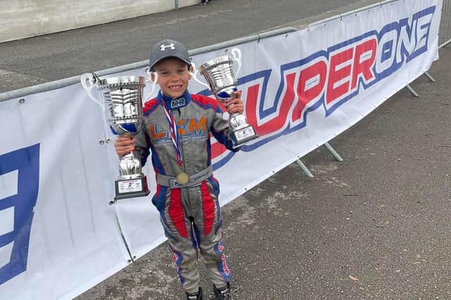 Young St Andrews racer Lewis Kirkaldy is continuing to progress well
