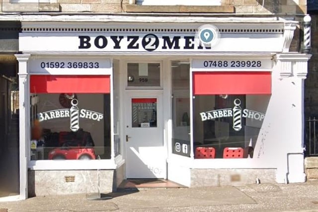 Boyz 2 Men Barbers,
St Clair Street,
Kirkcaldy