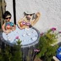 These scarecrows are enjoying a staycation in Kinghorn.