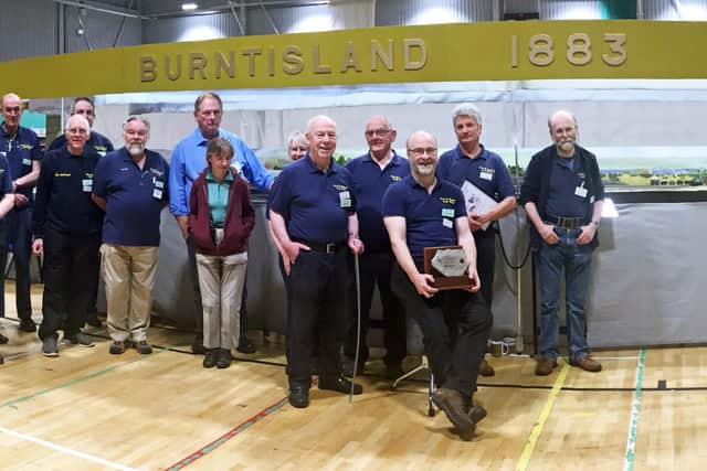 The Burntisland 1883 layout and builders at Scaleforum in 2019.  Pic: Philip Hall