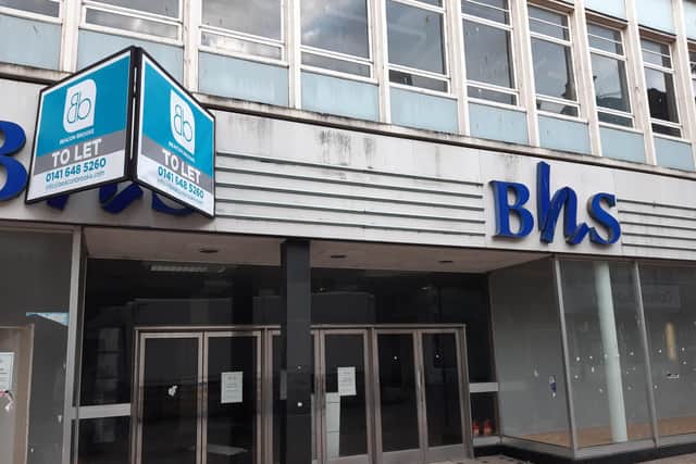 The empty former BhS store on Kirkcaldy High Street