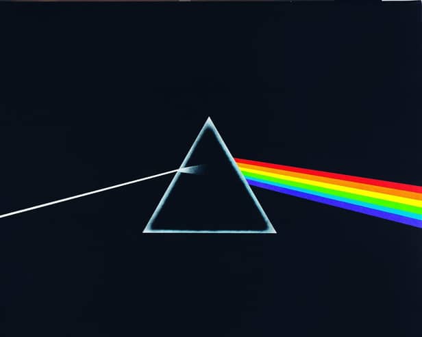 Pink Floyd's classic album cover for Dark Side Of The Moon