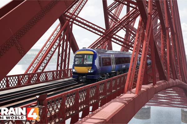 Budding train drivers can now head across the Forth Bridge thanks to an add-on to computer game Train Sim World 4.  (Pic: submitted)