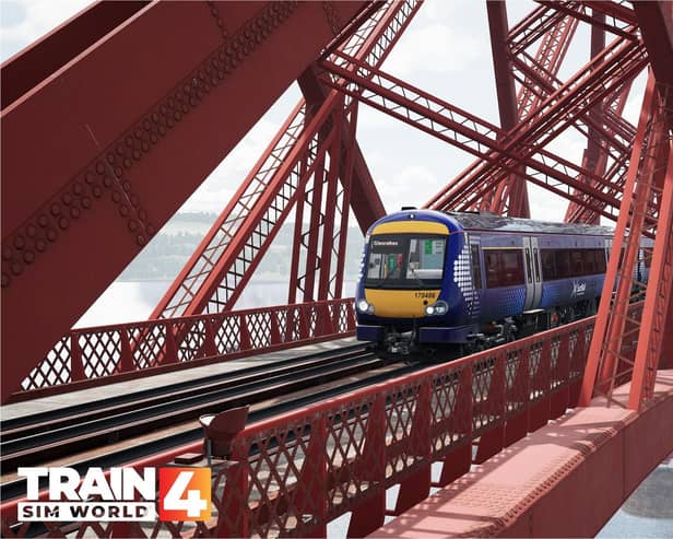 Budding train drivers can now head across the Forth Bridge thanks to an add-on to computer game Train Sim World 4.  (Pic: submitted)