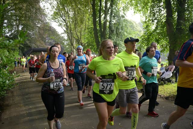 This year's half marathon will follow the same route as it did in 2019 – from Beveridge Park, up Oriel Road, round by Sainsbury's and along to Dunnikier Park, round Michelston Industrial Estate, down to Dysart, through the harbour and Ravenscraig Park, down on to the prom and then back into Beveridge Park. Pic: George McLuskie.