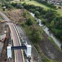 The bridge was due to be in place for the first trains running in June (Pic: Network Rail)