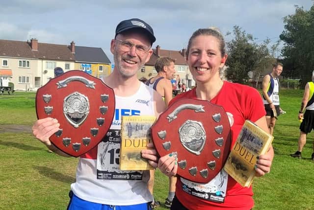 Last Duel shield winners Paul Harkins and Michaela McLean (Submitted pics)
