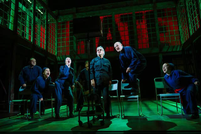 The cast of 1984 on stage | Pic Mihaela Bodlovic