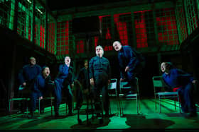 The cast of 1984 on stage | Pic Mihaela Bodlovic