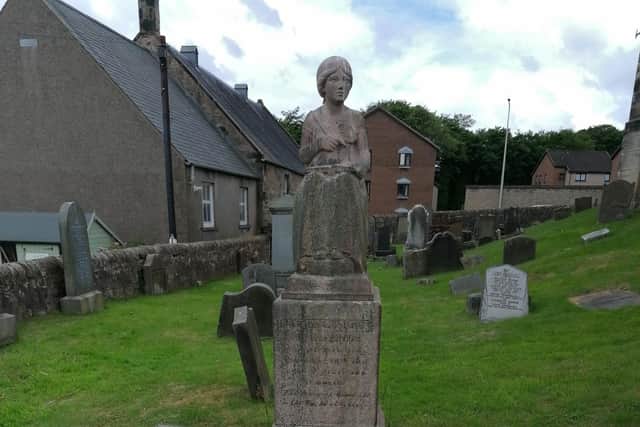 Abbotshall Church, Kirkcaldy - gravestone of child diarist Marjory Fleming, known as Pet Marjory