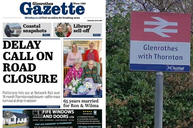 The Thornton road closure has dominated the headlines (Pic: Fife Free Press)