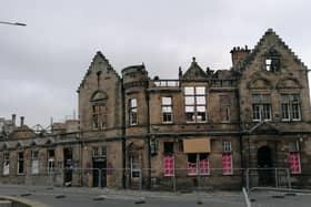 The charred remains of the former Kitty's Nightclub in Kirkcaldy after Sunday's devastating fire (Pic: Fife Free Press)
