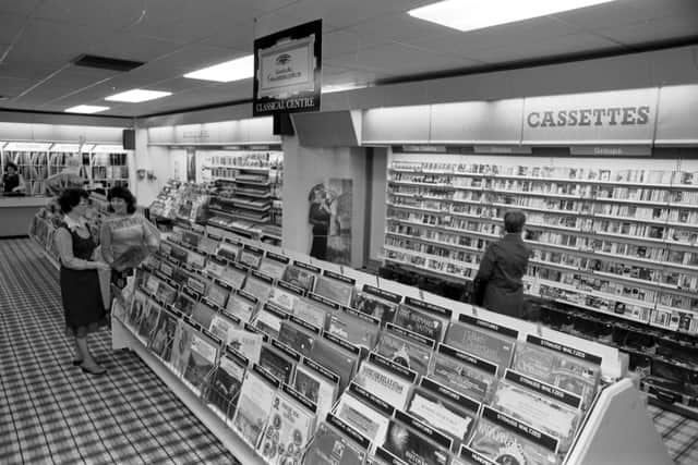The record department of John Menzies store in Princes Street Edinburgh, April 1979.