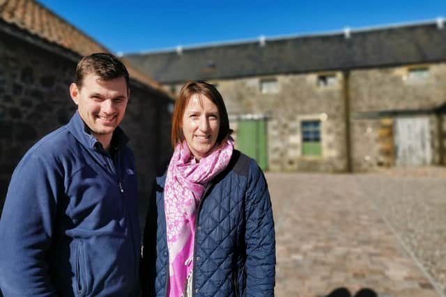Patrick and Nicola Gilmour, owners of Pratis Barns
