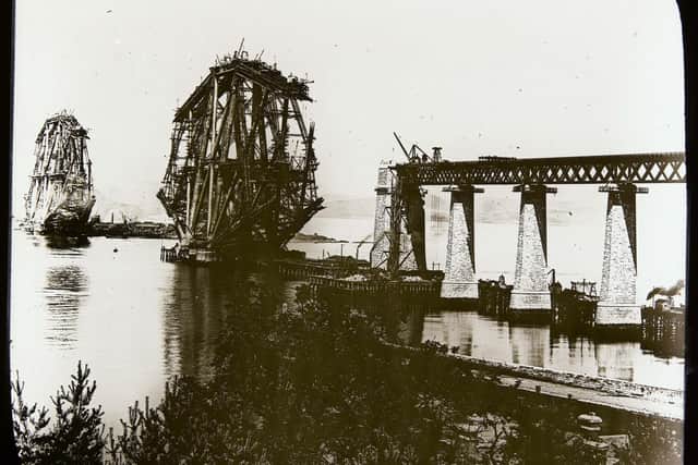 Forth Rail Bridge from south, under construction (Pic: City of Edinburgh Council/Capital Collections)