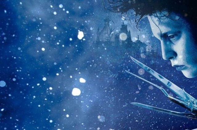 In this 1990 fantasy-romance, which was directed by Tim Burton, Johnny Depp plays Edward - an artificial man who has scissors for hands. Edward is taken in by a saleswoman, who lets him live in her family home, but problems begin to occur when he falls in love with her daughter Kim.