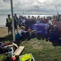 Pupils from Aberdour Primary School were joined by staff from Cala Homes (East) who rolled their sleeves up and took part in a litter picking day at Aberdour Silver Sands beach in support of the Scottish SPCA.