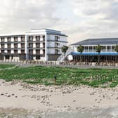 An impression of how the restaurants and hotel could look on Kirkcaldy waterfront (Pic: www.spaceid.co.uk)