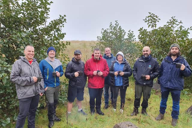 Employees from Gore's Livingston and Dundee plants came together to volunteer (Pic: W.L. Gore)