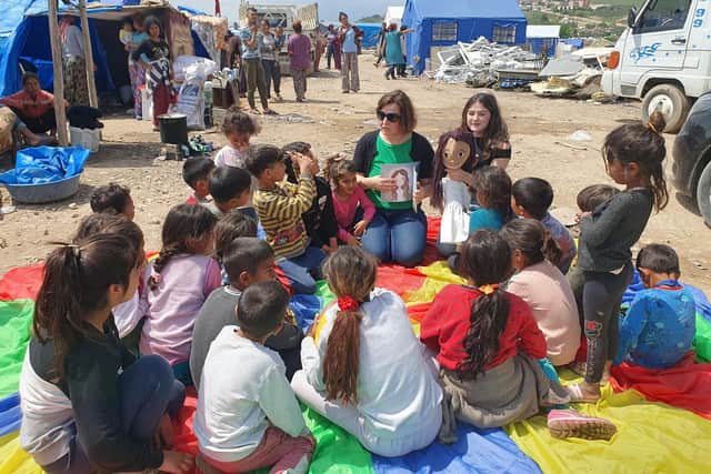 Donna has worked with her For the Love Of a Child charity in Turkey, providing drama therapy for children displaced by February's devastating earthquake