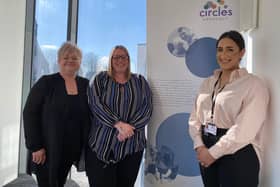 The Circles Network team from left to right, lead advocate, Annmarie Pocock, with advocates, Sarah McIntyre and Sajada Noreen.