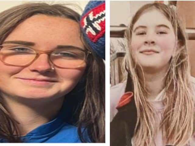Bryony Lyons, 15, and Brooklyn Houston, 13, may have travelled together to Dundee. (Pic: Police Fife)