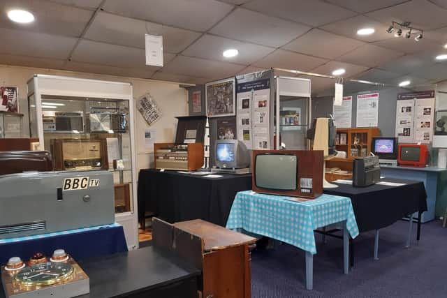 The exhibition is a decade by decade timeline showing the development of technology and highlighting key moments in broadcasting.