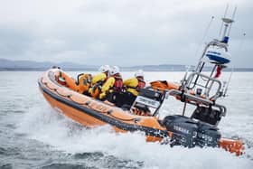 The Kinghorn RNLI crew will feature on the latest episode of BBC series Saving Lives at Sea.  (Pic: Kirsty McLachlan)